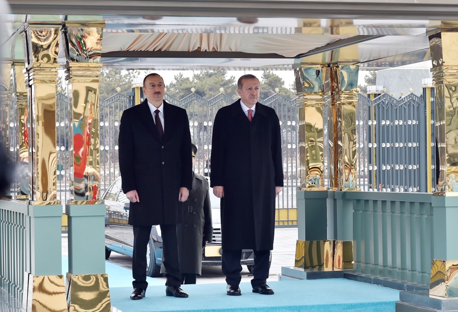 Offizieller Empfang des Präsidenten von Aserbaidschan Ilham Aliyev in Ankara VIDEO