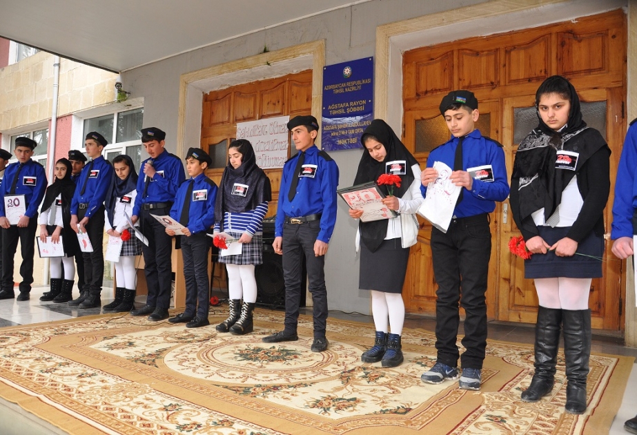 Ağstafada faciə qurbanlarının xatirəsini anma tədbirləri davam edir