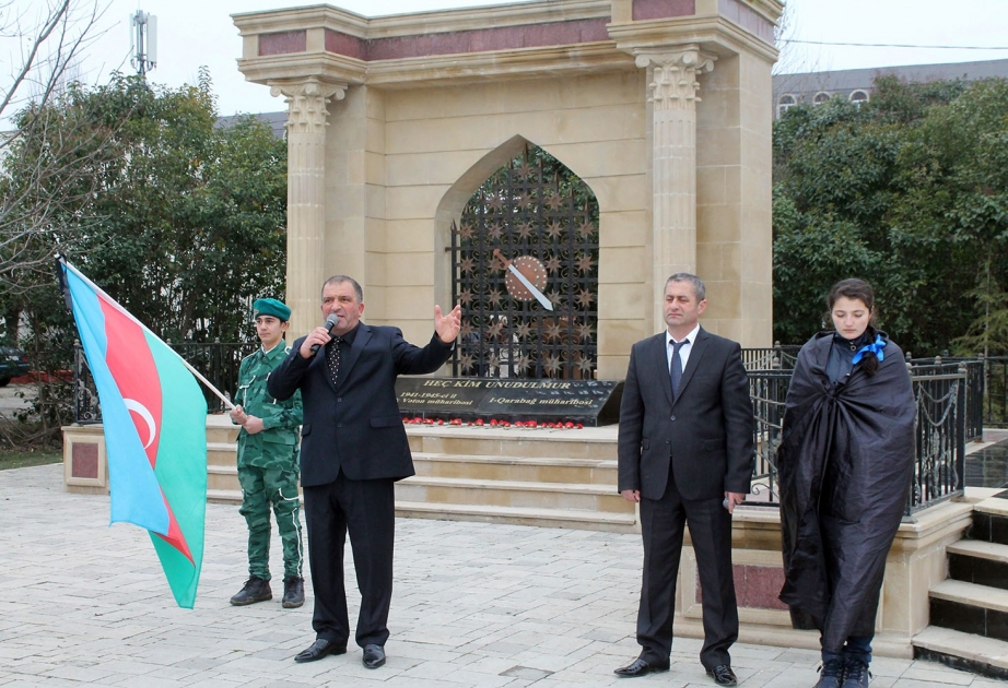 Masallıda azadlıq mücahidlərinin xatirəsi dərin hüznlə yad edilib