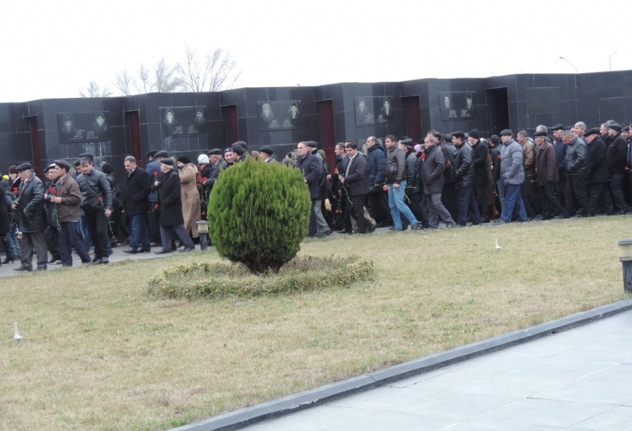 Ağsuda izdihamlı anma mərasimləri VİDEO