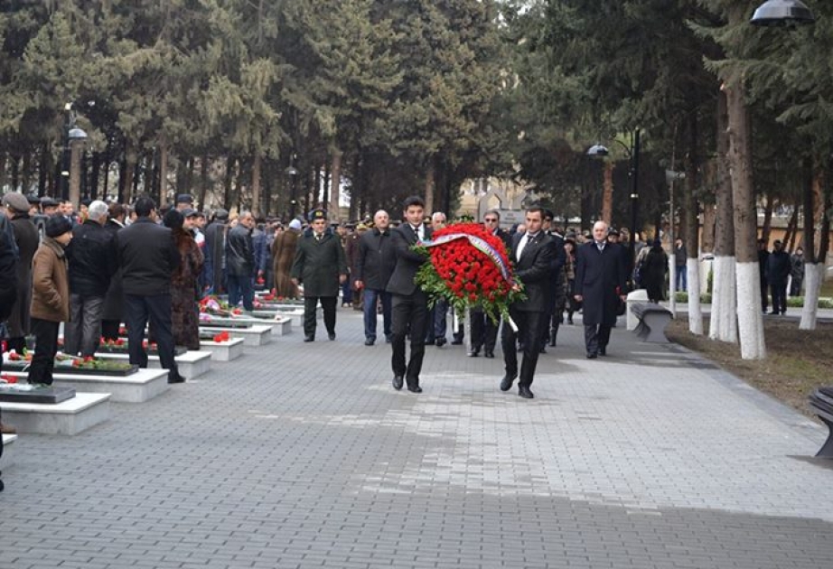Mingəçevirdə 20 Yanvar faciəsinin ildönümü ümumxalq hüzn günü kimi qeyd edilib