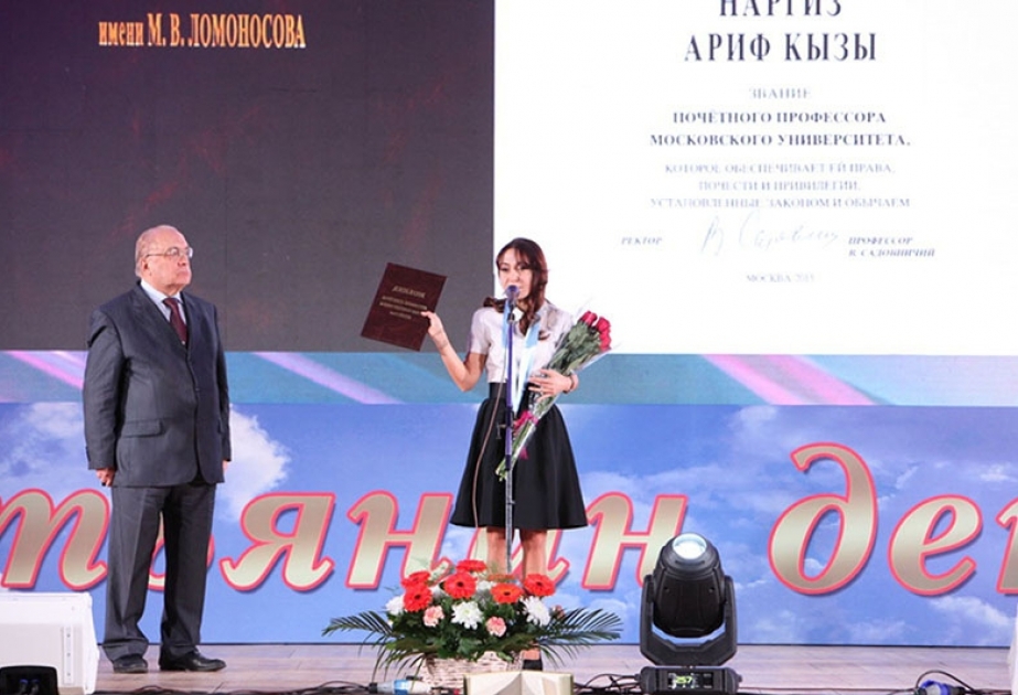 Rector Nargiz Pashayeva named honorary professor of Moscow State University VIDEO