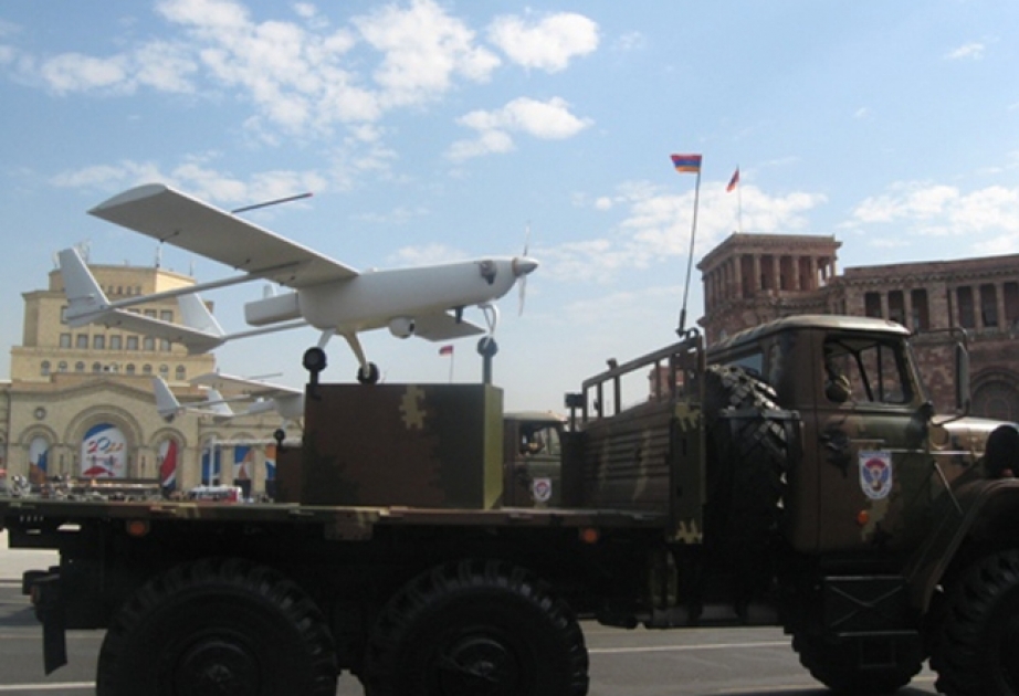 Ermənistan silahlı qüvvələrinə məxsus pilotsuz uçan aparat məhv edilib VİDEO