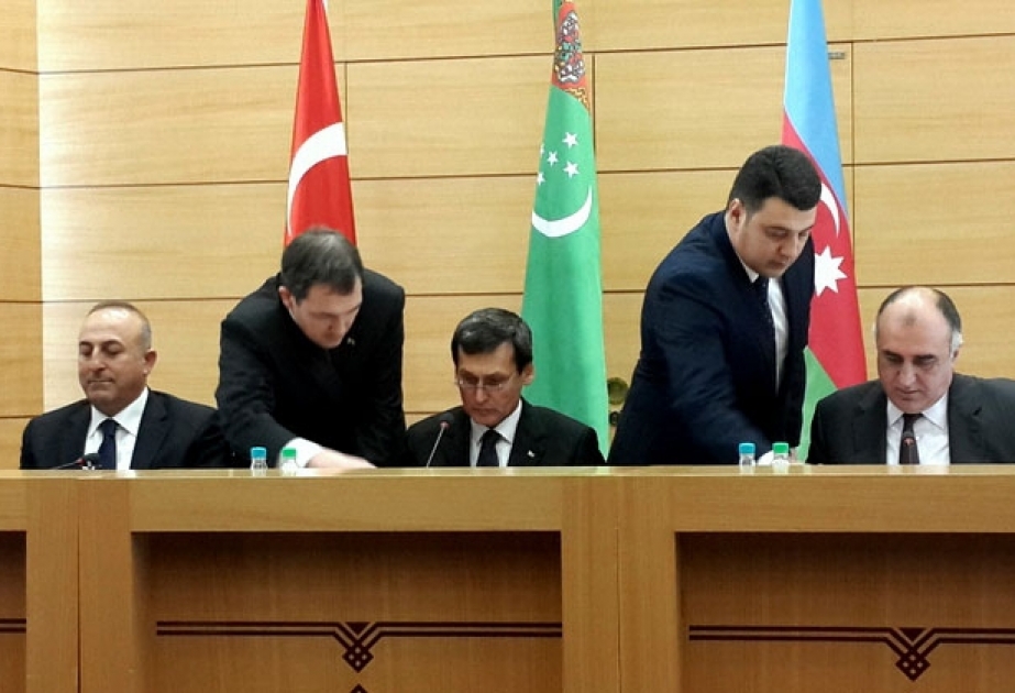 Aşqabadda Azərbaycan, Türkmənistan və Türkiyə xarici işlər nazirlərinin üçtərəfli görüşü