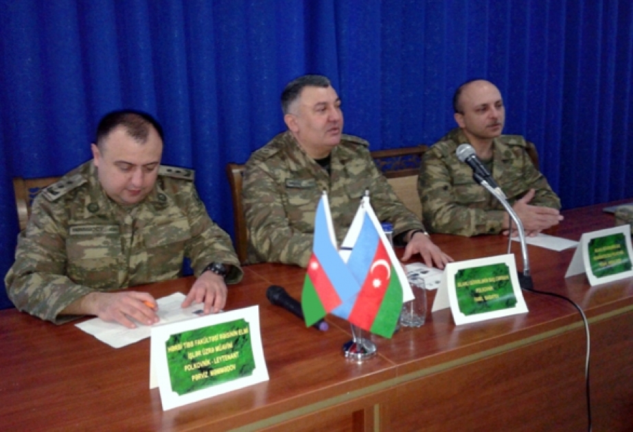 Bərdədə Silahlı Qüvvələrin Tibb Xidmətinin və Səhiyyə Nazirliyinin birgə regional təlim toplanışı keçirilib