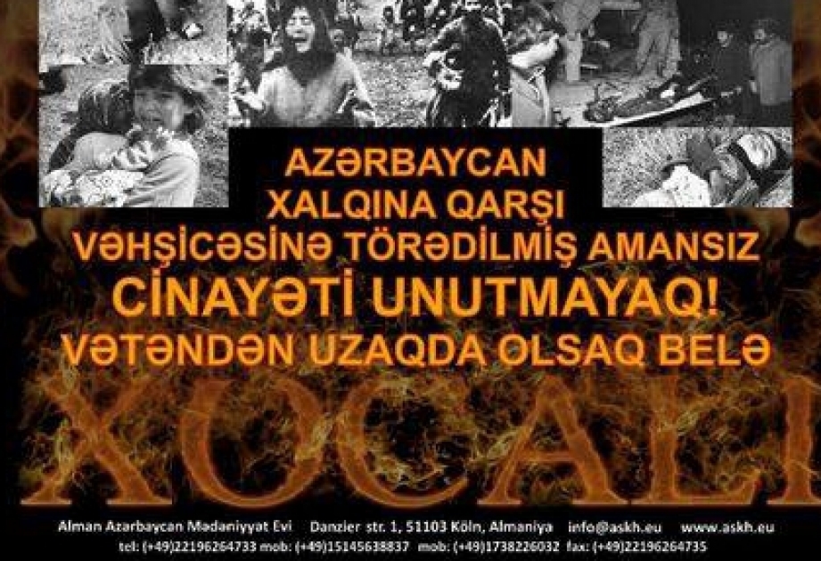 Köln şəhərində Xocalı yürüşü keçiriləcək