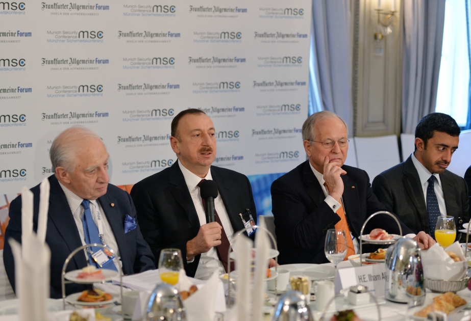 President Ilham Aliyev attended “Diversification strategies” roundtable of the Munich Security Conference VIDEO