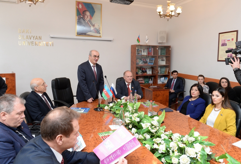 Gennadi Züqanov: Planetimizdə sülhün və ədalətin nə demək olduğunu Azərbaycanda yaxşı başa düşürlər