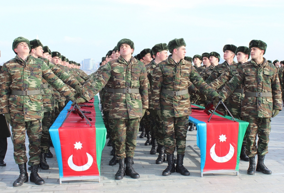 Daxili Qoşunların gənc əsgərləri Vətənə sədaqət andı içiblər