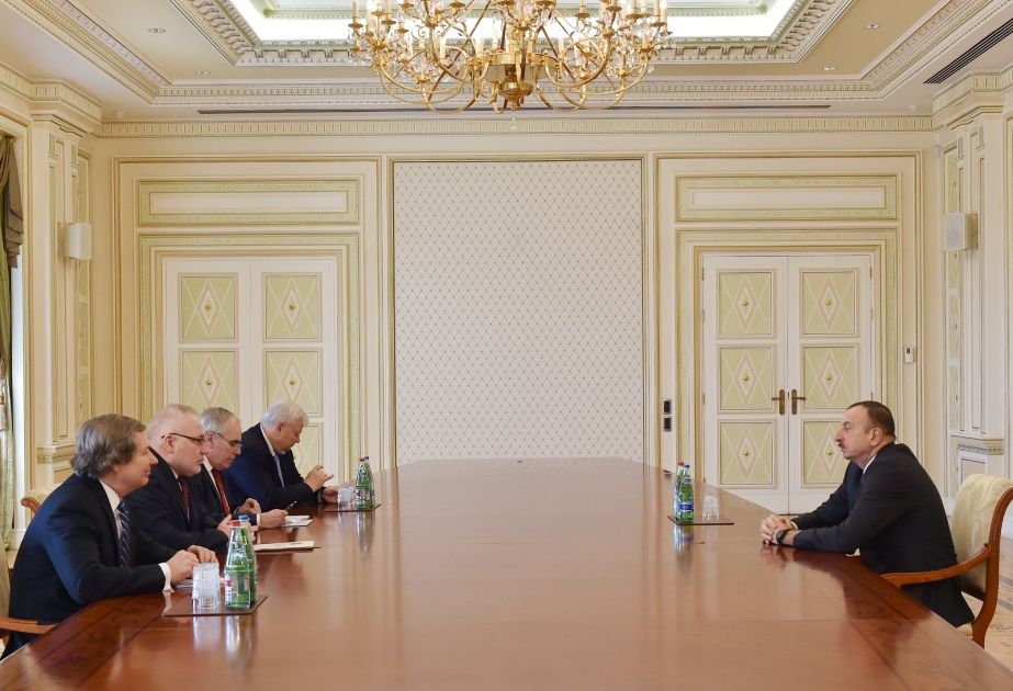 President Ilham Aliyev received the co-chairs of the OSCE Minsk Group and the Personal Representative of the OSCE Chairperson-in-Office VIDEO