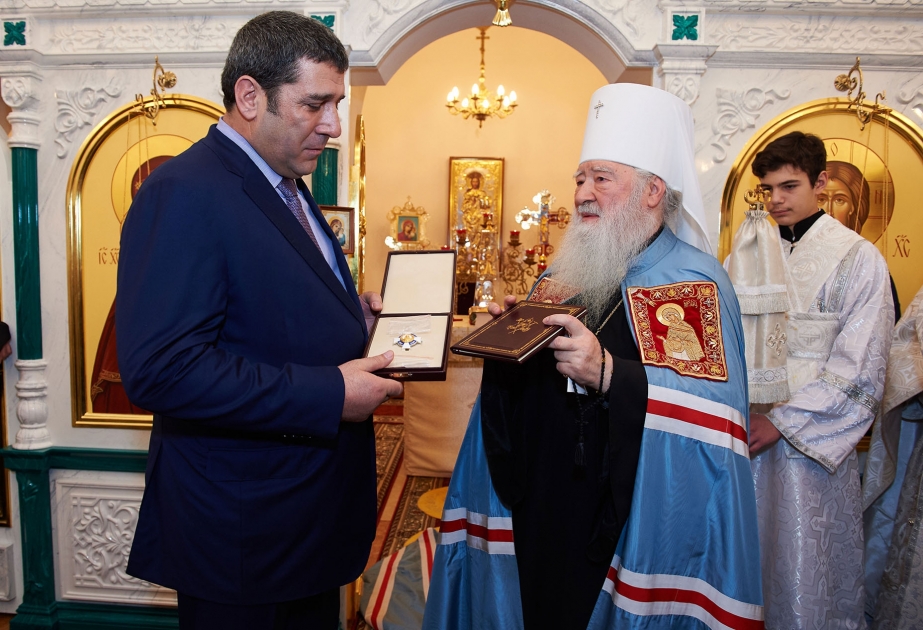 Председатель Московского областного отделения Всероссийского Азербайджанского Конгресса Ализаман Рагимов удостоен ордена Русской Православной Церкви
