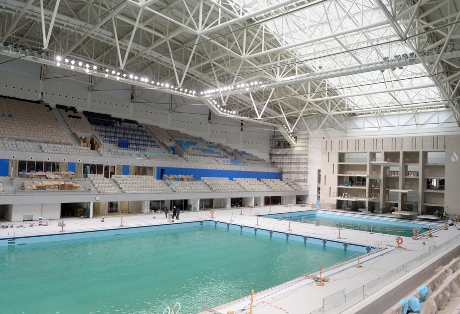 Palais des sports aquatiques pour les Jeux Européens VIDEO