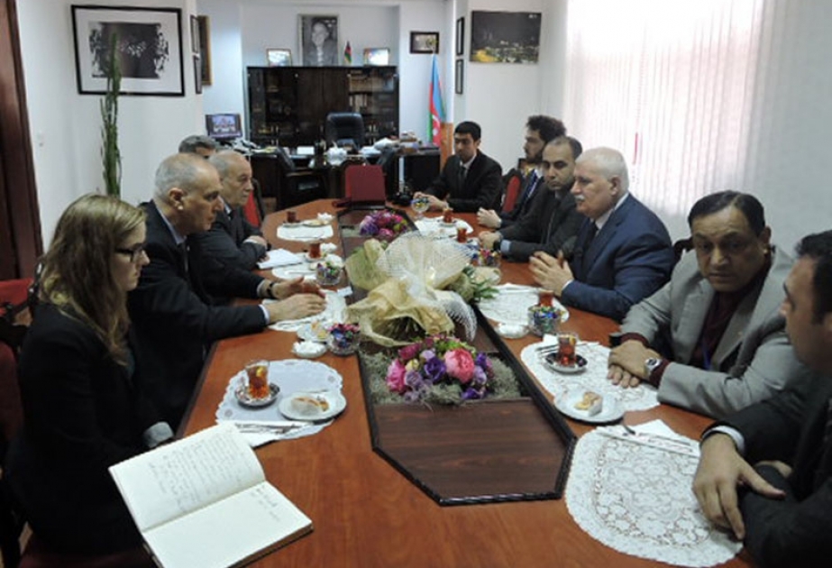 Beynəlxalq Avrasiya Mətbuat Fondunun nümayəndə heyəti AzərTAc-da olub