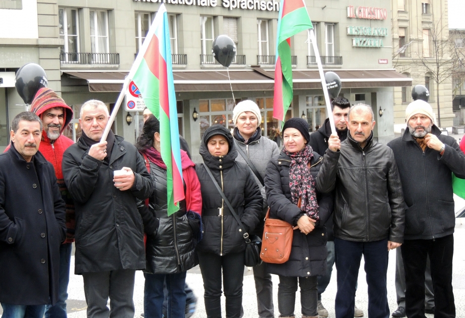İsveçrədə Xocalı faciəsinin 23-cü ildönümü ilə bağlı aksiya