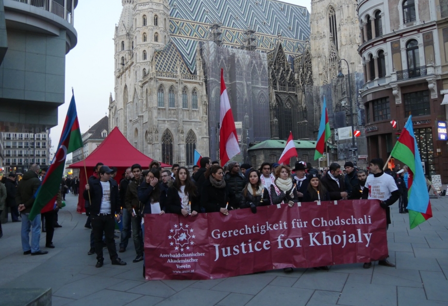 Vienna hosts commemorative rally on 23rd anniversary of Khojaly genocide VIDEO