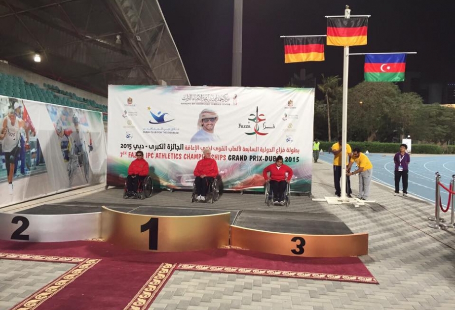 Azerbaijani Paralympians pick up a set of medals at IPC Athletics Grand Prix