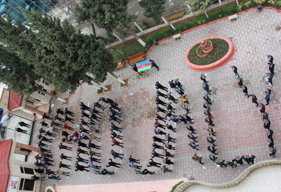 Kooperasiya Universitetinin tələbələri dünyadakı həmkarlarını “Xocalıya ədalət”ə səsləyiblər