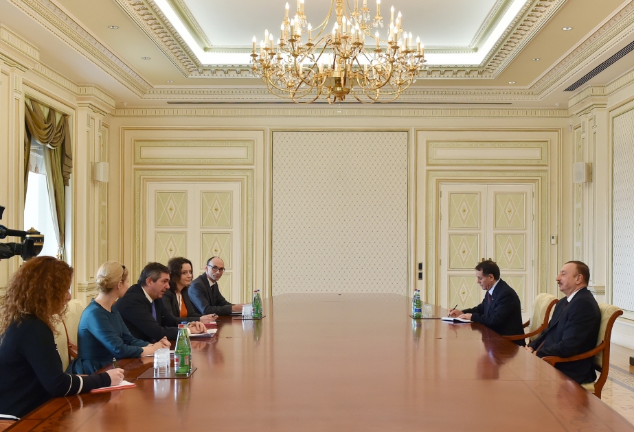 President Ilham Aliyev received a delegation led by the EU Special Representative for Human Rights VIDEO