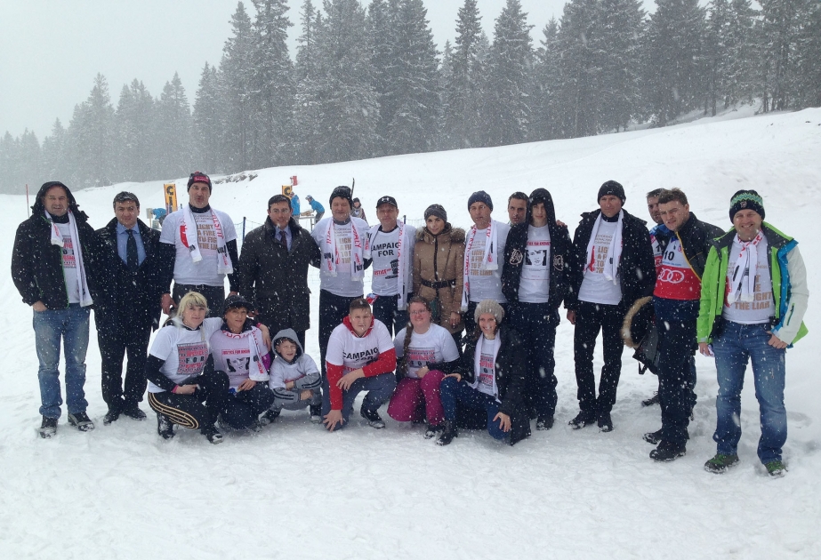 “Justice for Khojaly” alpine skiing marathon held in Slovenia