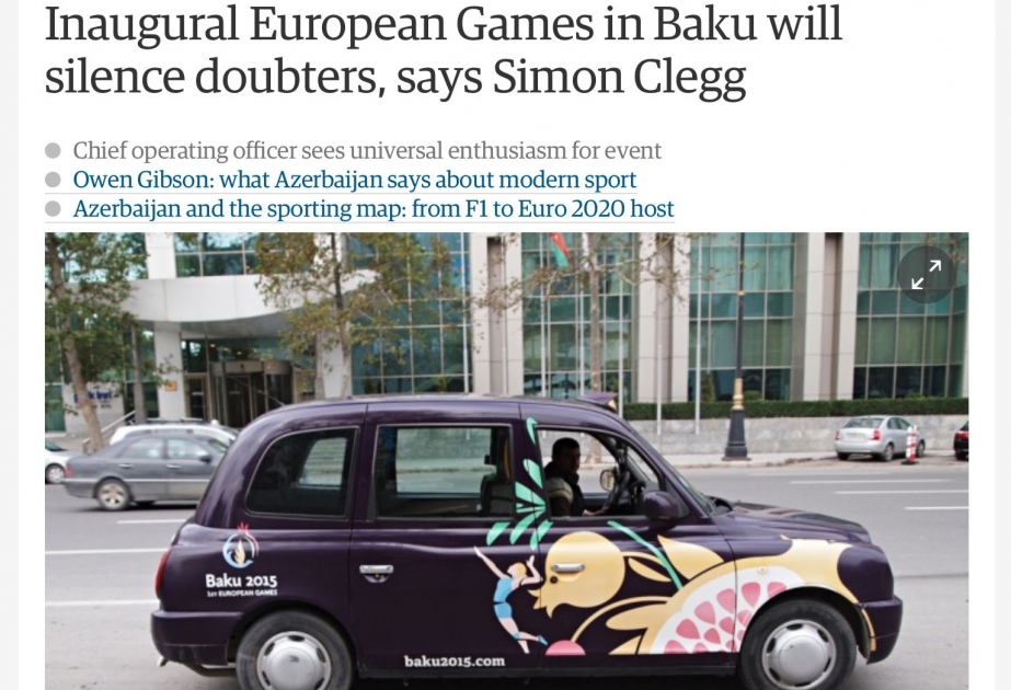 “The Guardian” publishes article on Baku-2015