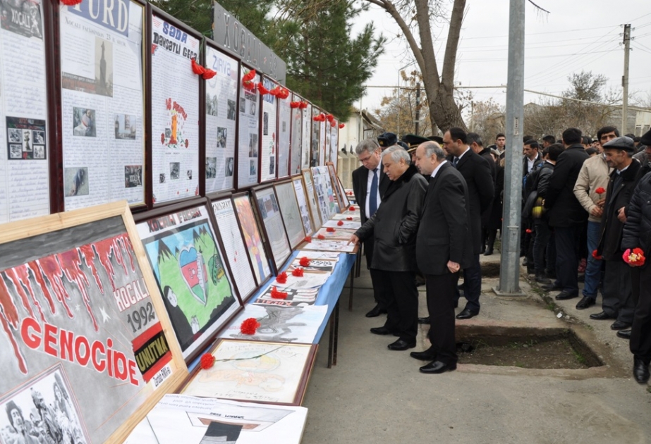 Zərdabda Xocalı soyqırımının ildönümü izdihamlı mərasimlə qeyd olunub