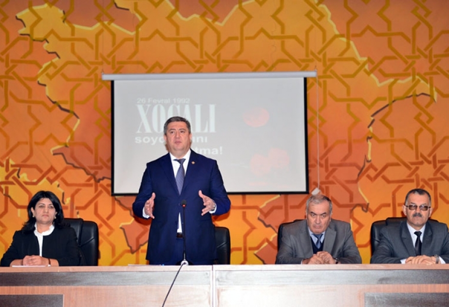 Lerikdə Xocalı soyqırımının 23-cü ildönümünə həsr olunmuş ümumrayon tədbiri keçirilib