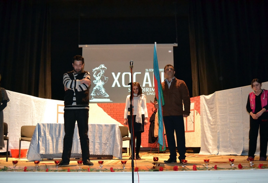 İsmayıllıda Xocalı soyqırımının 23-cü ildönümü kütləvi tədbirlərlə qeyd olunub
