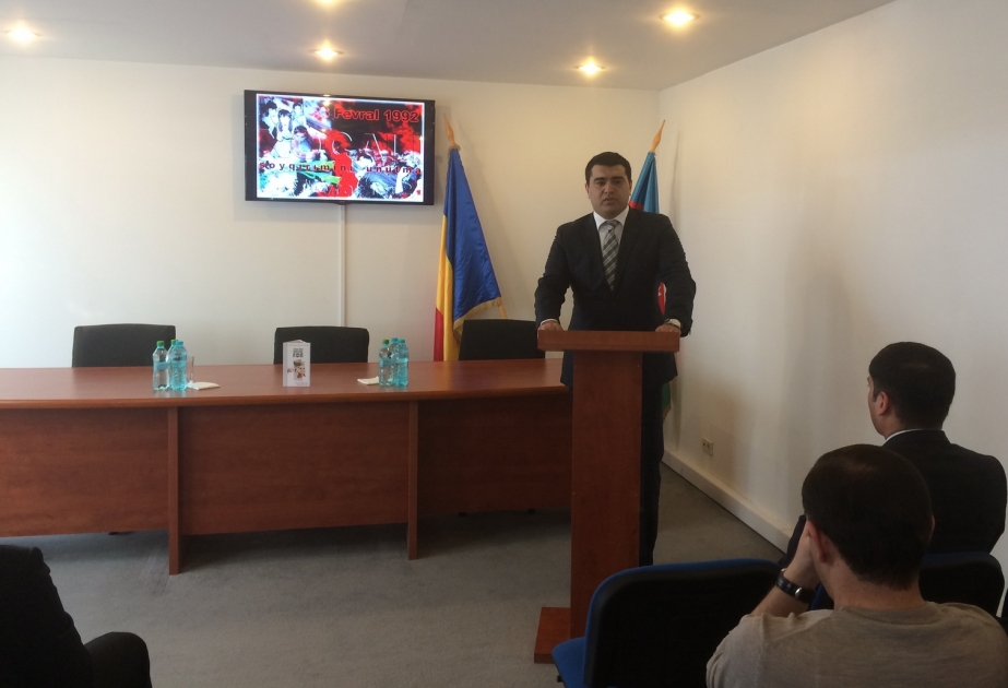 Buxarestdə Xocalı faciəsinin 23-cü ildönümü ilə əlaqədar anım tədbiri keçirilib