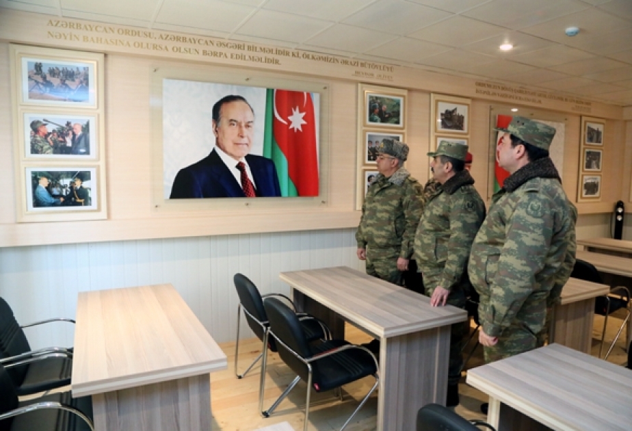 Cəbhə bölgəsində yeni tikilən hərbi hissə istifadəyə verilib VİDEO