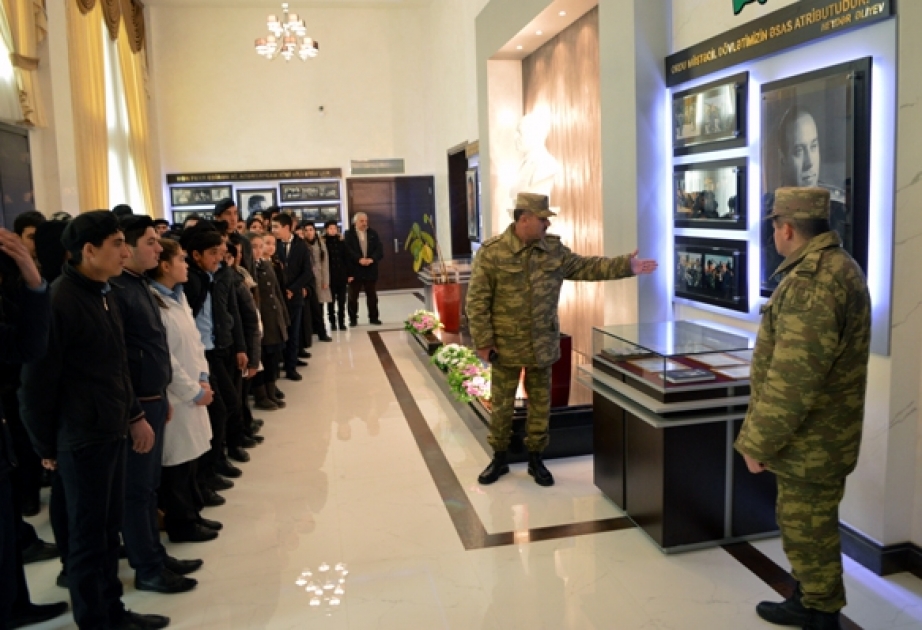 Şəmkirdəki “N” saylı hərbi hissədə hərbi vətənpərvərlik mövzusunda tədbir keçirilib