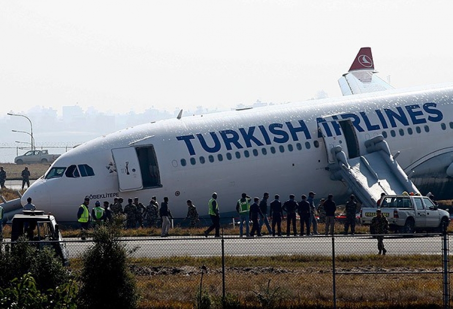 Turkish Airlines plane crash-lands after overshooting runway