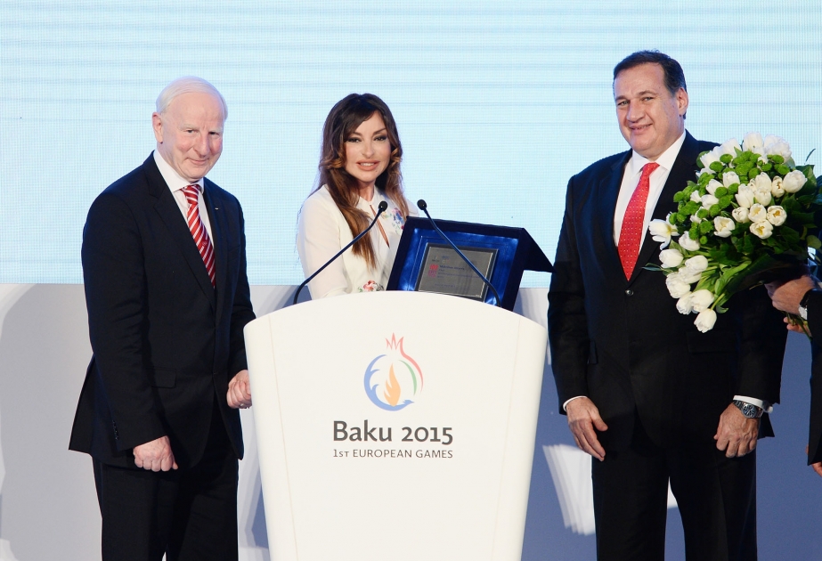 Präsentation der ersten Europaspiele „Baku-2015“ in Rom