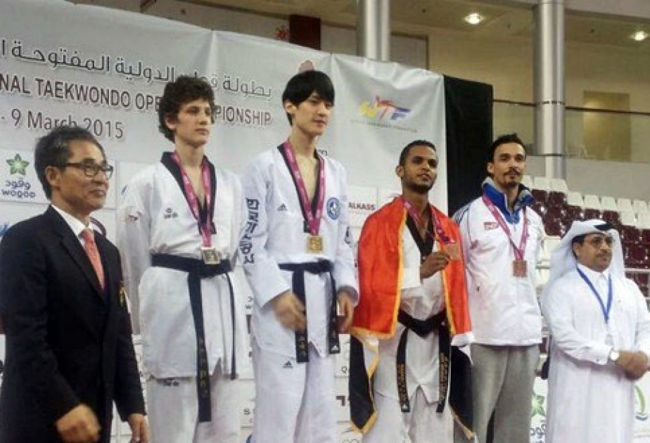 Azerbaijani taekwondo fighter wins gold in Qatar