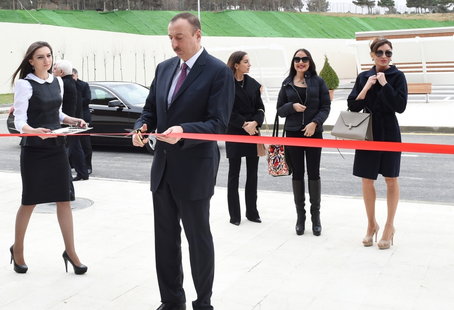 Präsident Ilham Aliyev hat an der Eröffnungsveranstaltung von Baku Shooting-Centre teilgenommen VIDEO