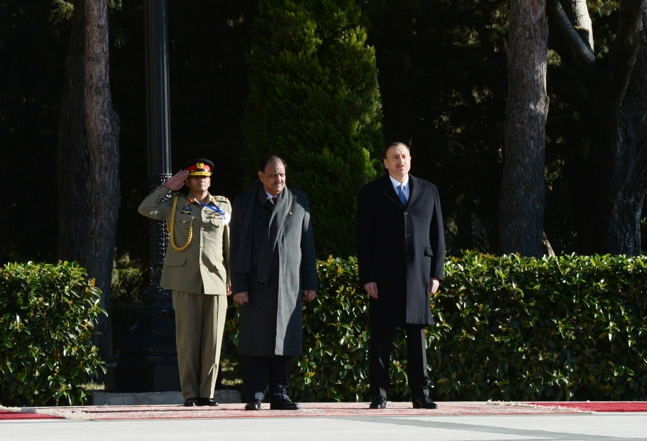 Offizieller Empfang des pakistanischen Präsidenten Mamnoon Hussain VIDEO