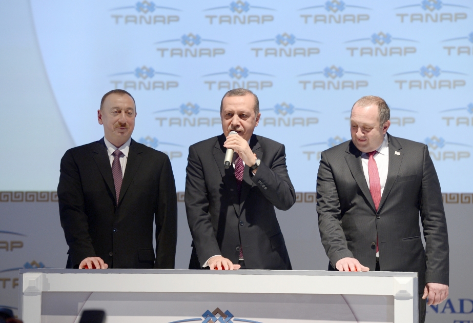 Trans-Anadolu qaz boru kəmərinin təməli qoyulub