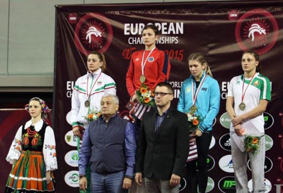 Azerbaijan`s female wrestler wins gold at European Under-23 Championship