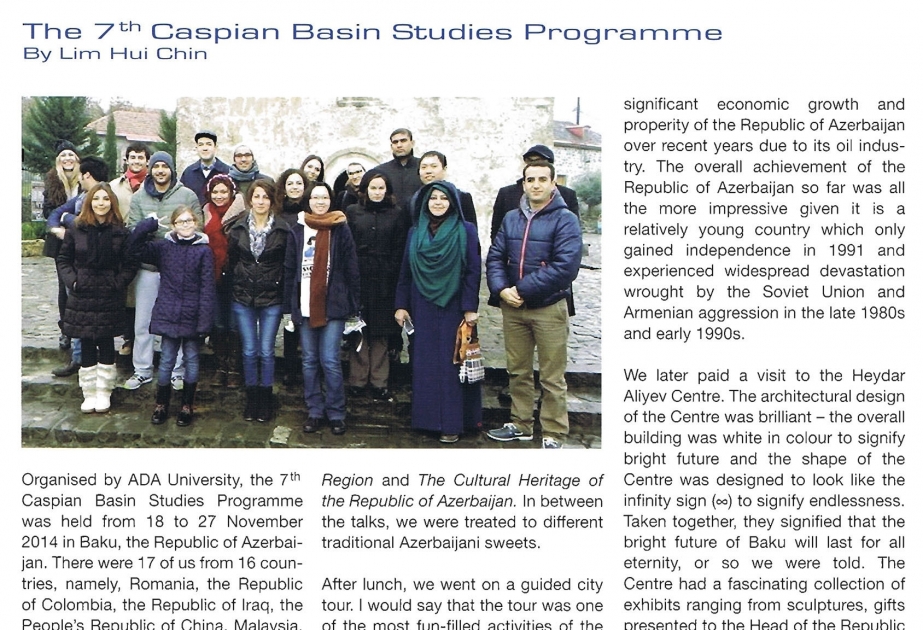 Malayziyanın “Diplomatic voice” jurnalında ADA Universitetinin təlim proqramı haqqında məqalə dərc edilib