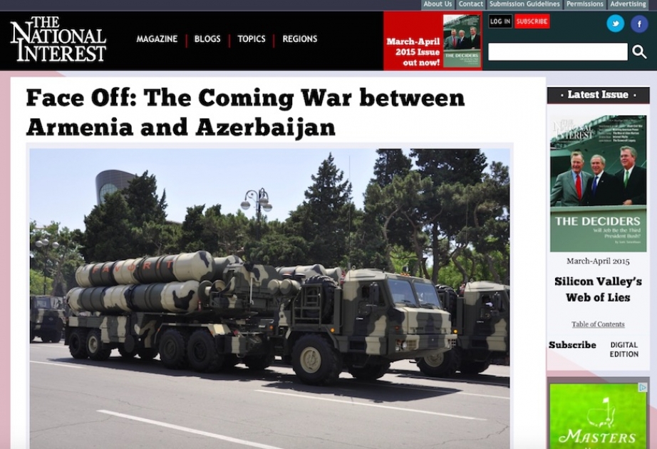 Американский журнал о вероятности войны между Арменией и Азербайджаном