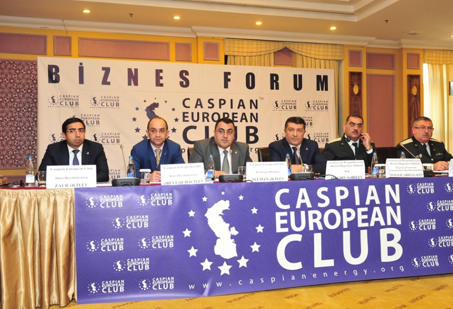Baku hosts business forum of State Migration Service of Azerbaijan and Caspian European Club