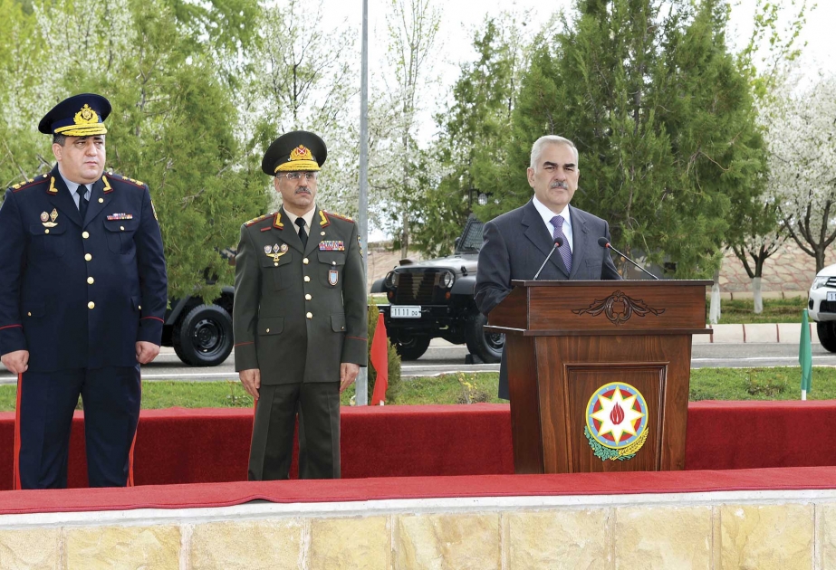 Naxçıvanda Daxili Qoşunların hərbi hissəsinin yaradılmasının 20 illiyi qeyd olunub