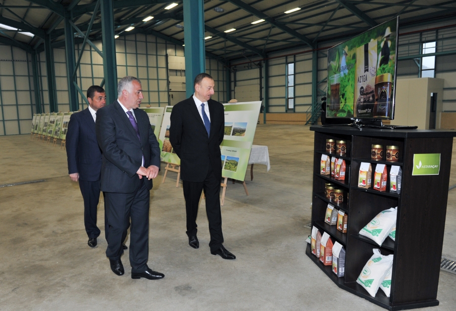 Le président Ilham Aliyev a visité la fabrique de thé « Astaraçay » VIDEO