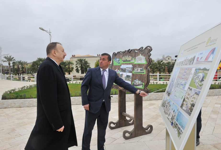President Ilham Aliyev reviewed Astara seaside park-boulevard complex VIDEO