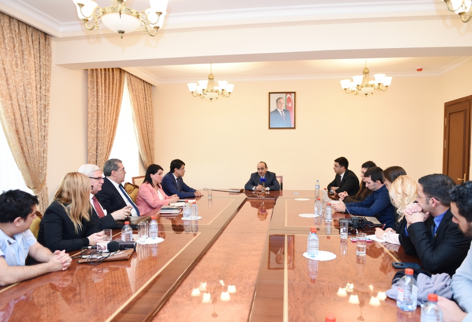 Azerbaijani Presidential Aide for Public and Political Affairs meets Israeli media representatives