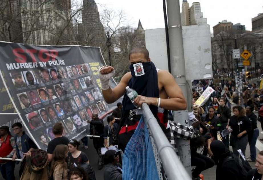 Some protesters arrested in New York march against police violence