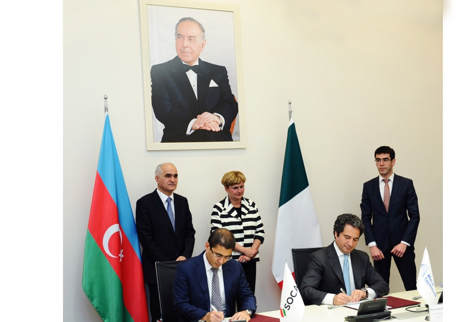 La signature d’un accord de coopération entre les sociétés italiennes Maire Tecnimont et azerbaïdjanaises SOCAR Polymer