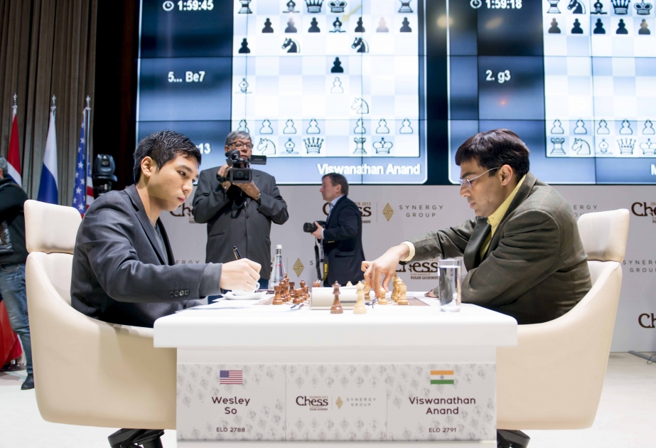 Şahmat üzrə on beşinci dünya çempionu Vişvanatan Anand turnirin liderinə qalib gəlib