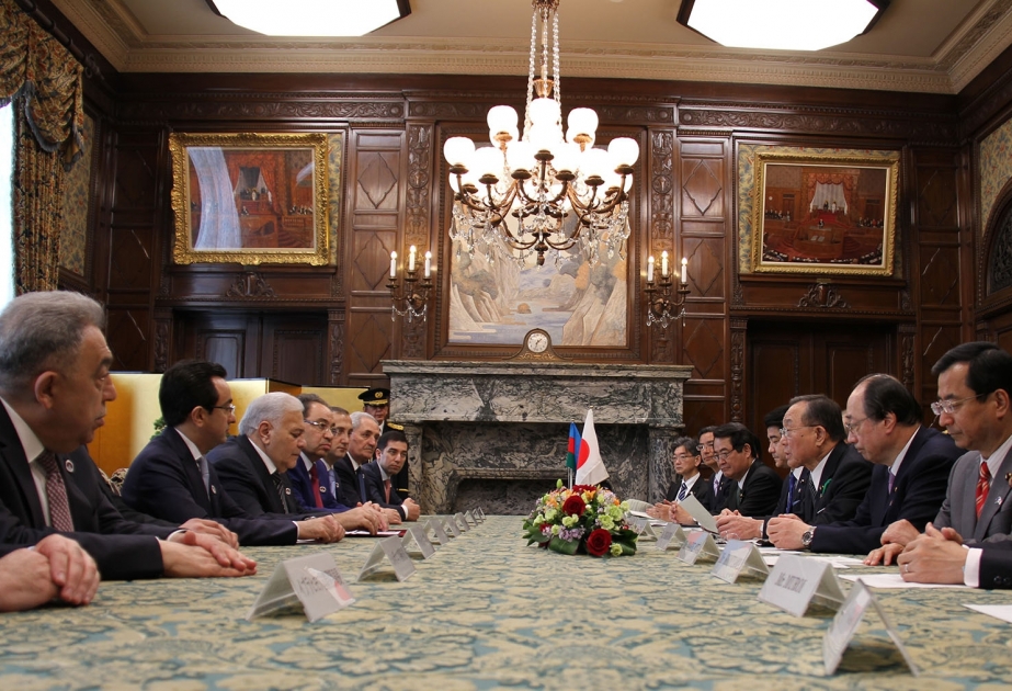 Azerbaijani Parliament Speaker meets President of Japan`s House of Councillors VIDEO
