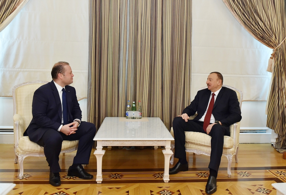 Le président Ilham Aliyev a reçu le Premier ministre maltais VIDEO