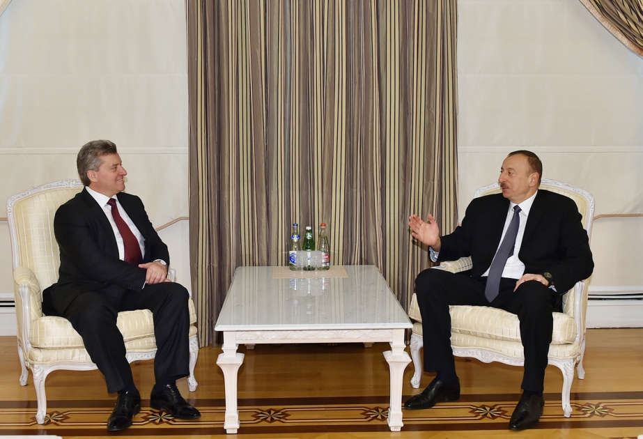 Rencontre du président Ilham Aliyev avec son homologue macédonien George IvanovVIDEO